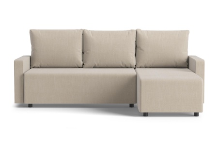 Диван угловой еврокнижка Мидгард бежевый