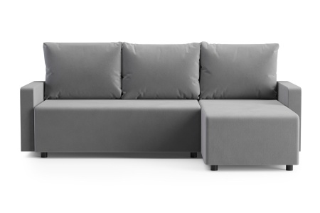 Диван угловой еврокнижка Мидгард темно-серый