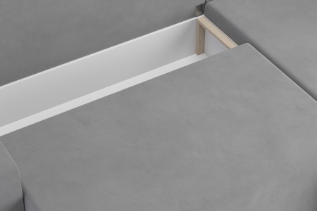 Диван угловой еврокнижка Мидгард темно-серый