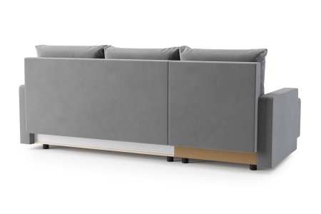 Диван угловой еврокнижка Мидгард темно-серый