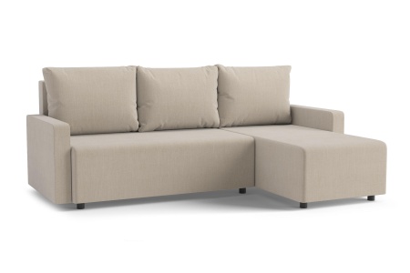 Диван угловой еврокнижка Мидгард бежевый