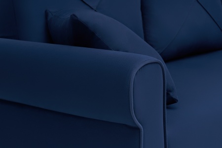 Диван угловой дельфин Лира темно-синий